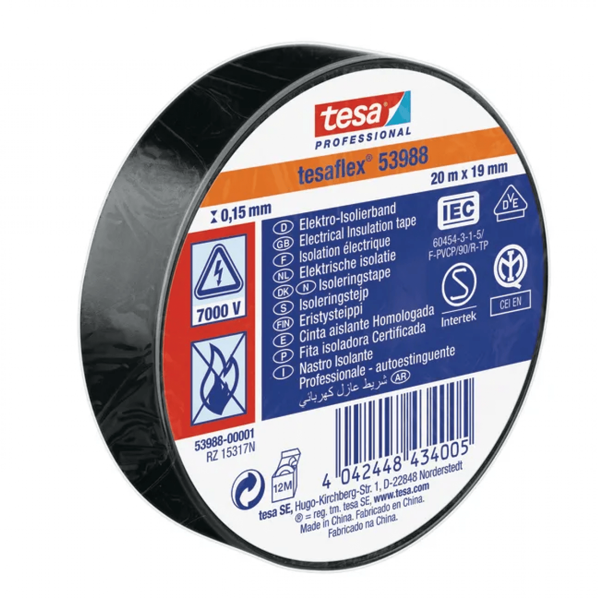 GK/1300900003 Izolačná páska PVC Layon, čierna 25mm x 20m /4357/