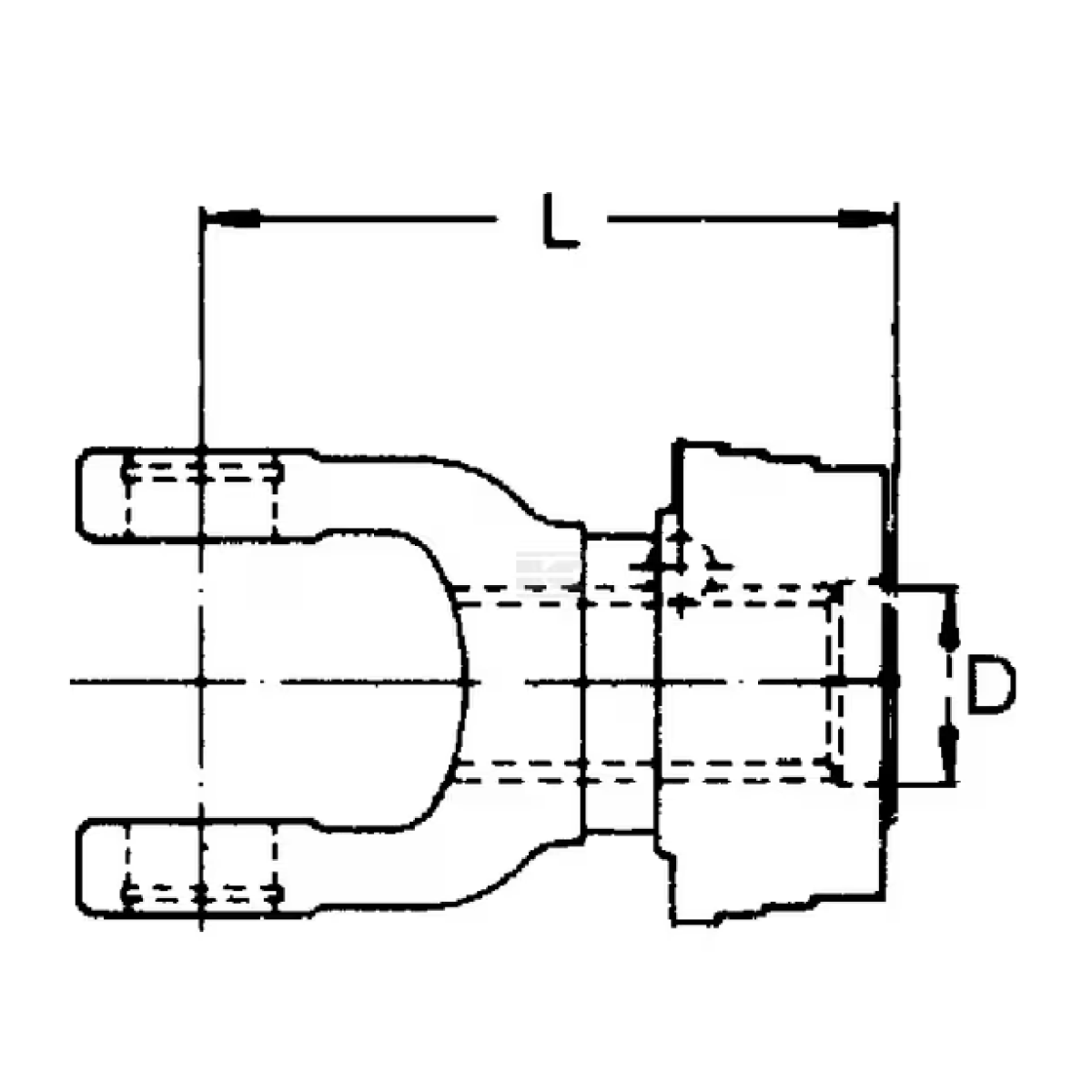 GK/218300 Vidlica, 1-3/8"-6 drážok, W2300/P300/W300E Walterschei