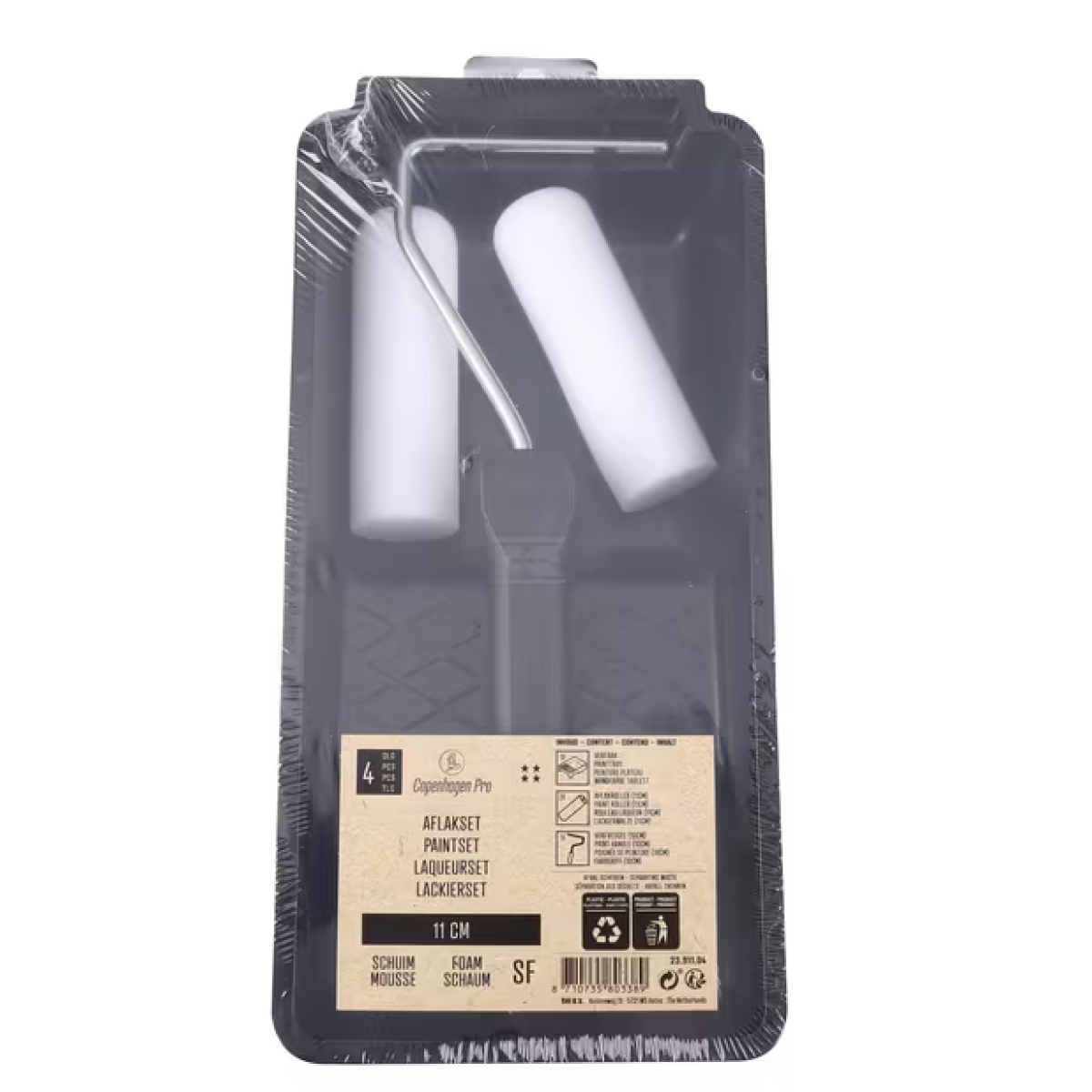 GK/CP2391104 Paintset tray + roller, IV star, foam SF rounded 11