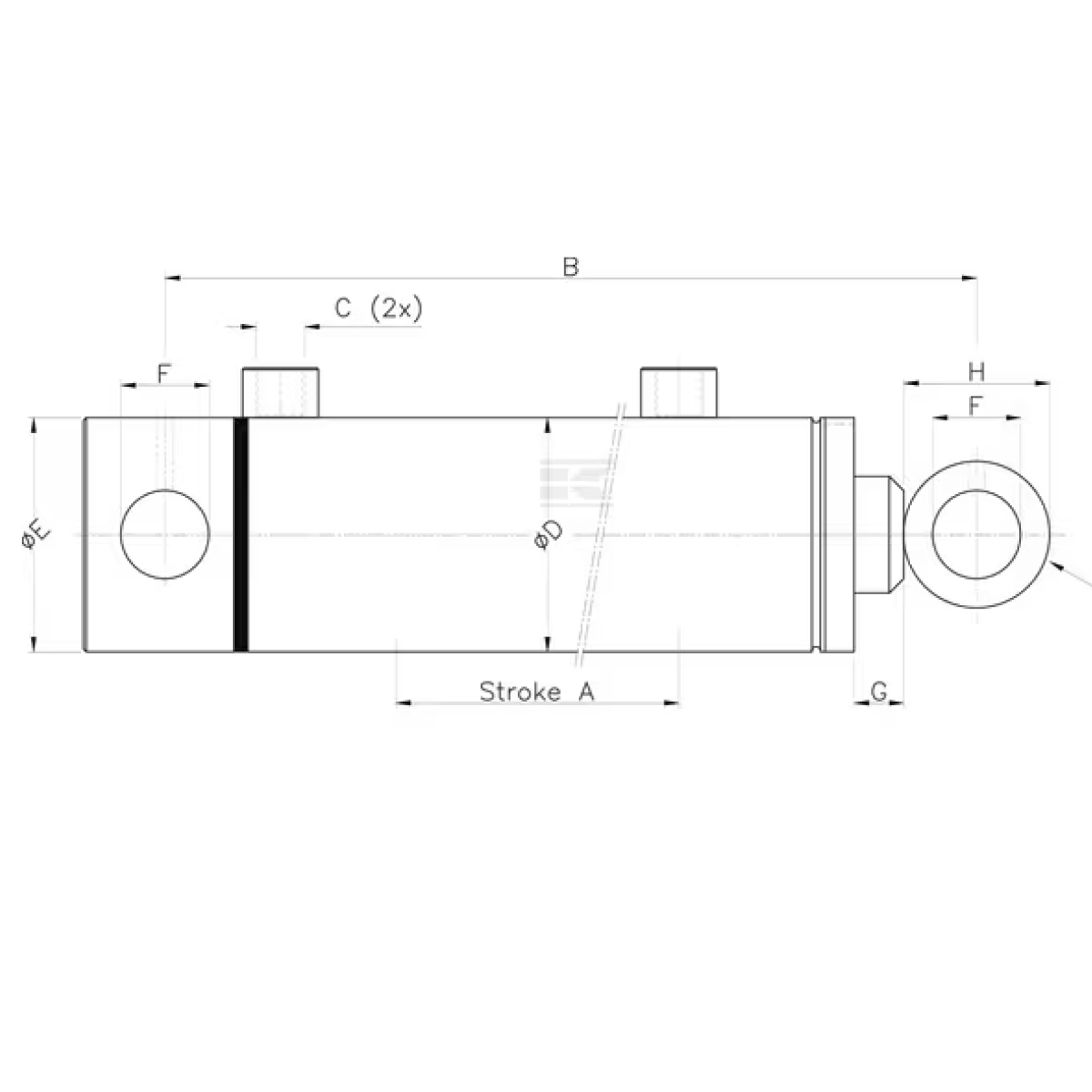 GK/D2032200CB Valec D20-32-200, séria CB
