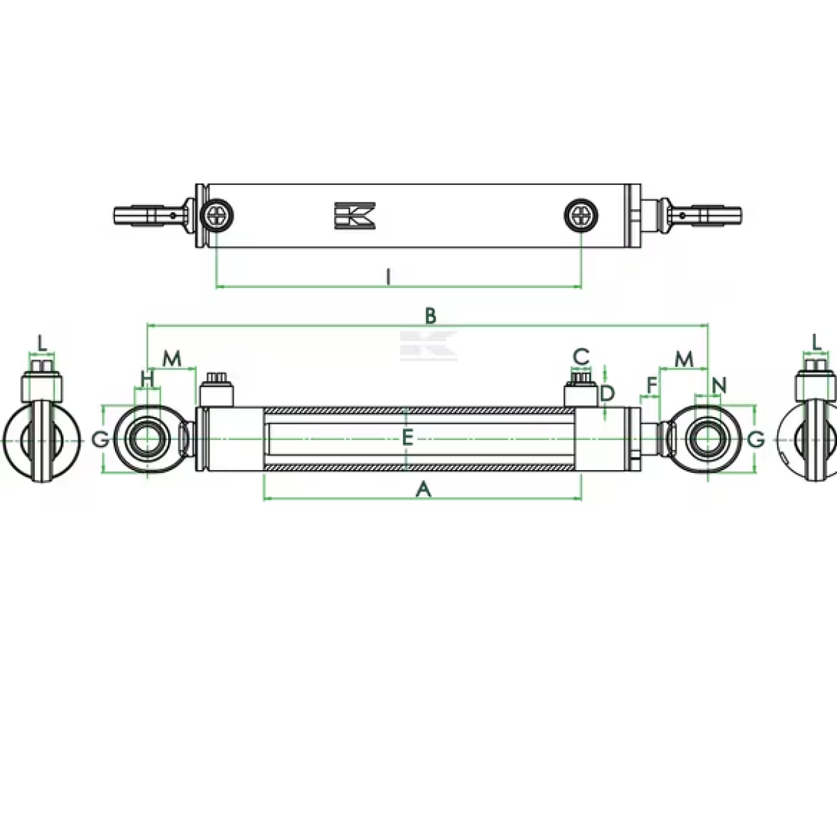 GK/D2032250GK Valec D20-32-250 série GK
