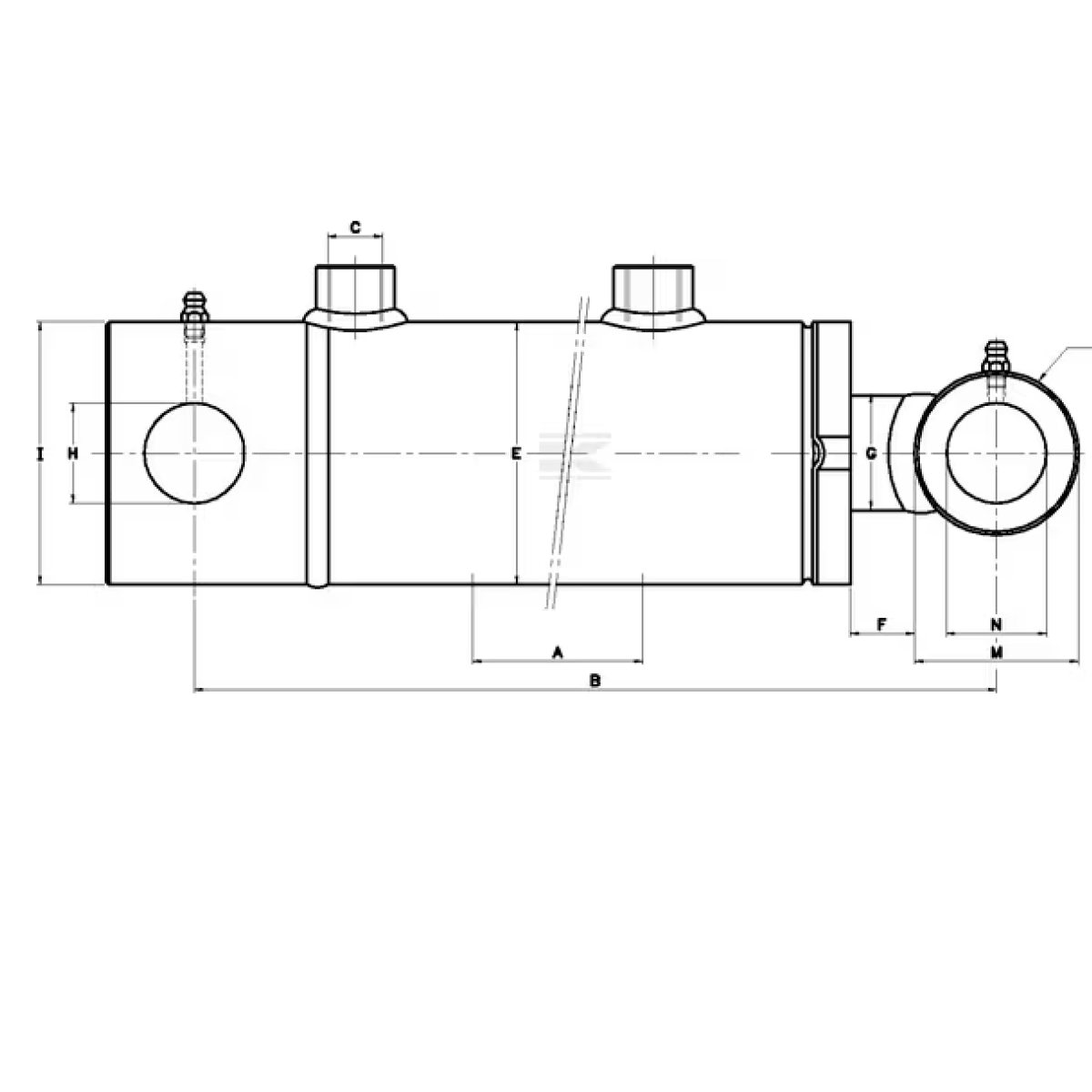 GK/D2540200ST Hydraulický valec ST