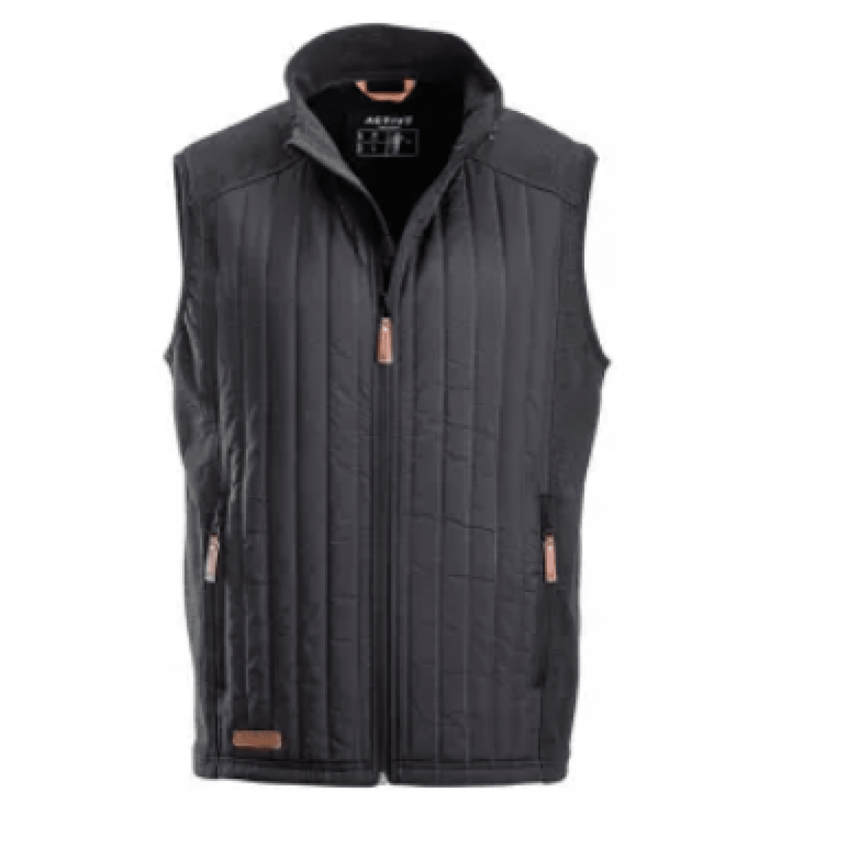 GK/KW5011401911060 Pánska fleecová prešívaná vesta,tmavosivá,2XL