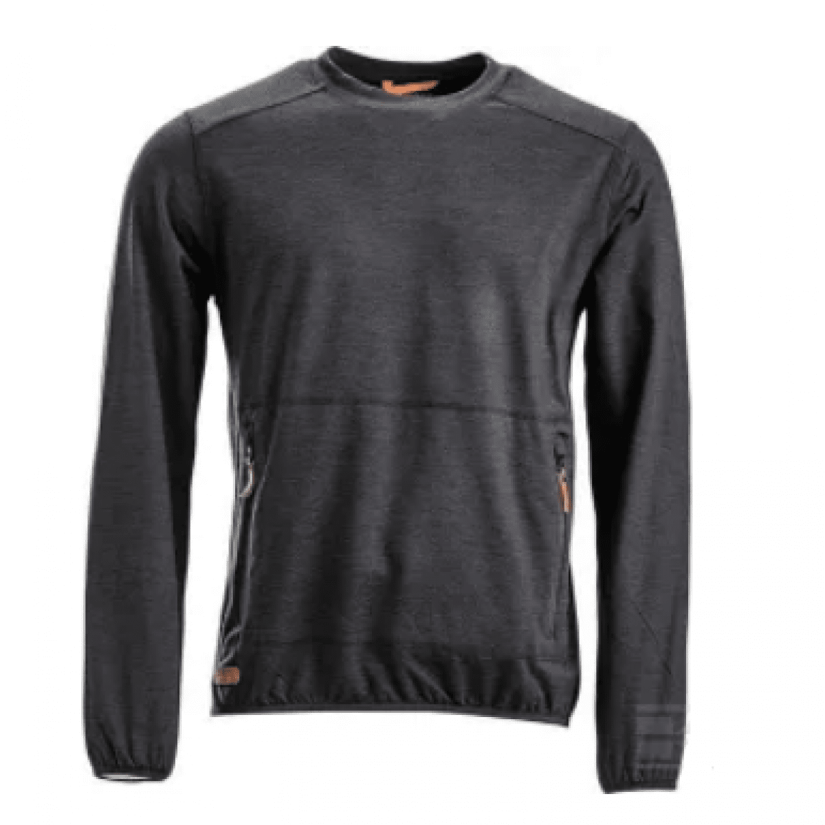 GK/KW506101811050 Fleecová mikina s okrúh. výstrihom, tmavos. M