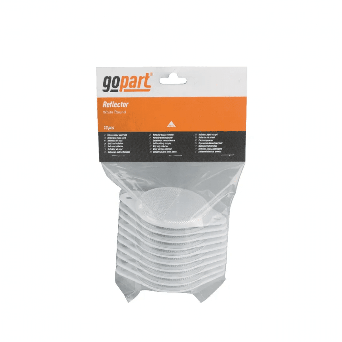 GK/LA75016 Odrazky, biely, kruhový