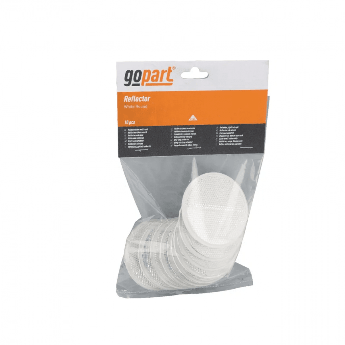 GK/LA75022 Odrazky, biely, kruhový