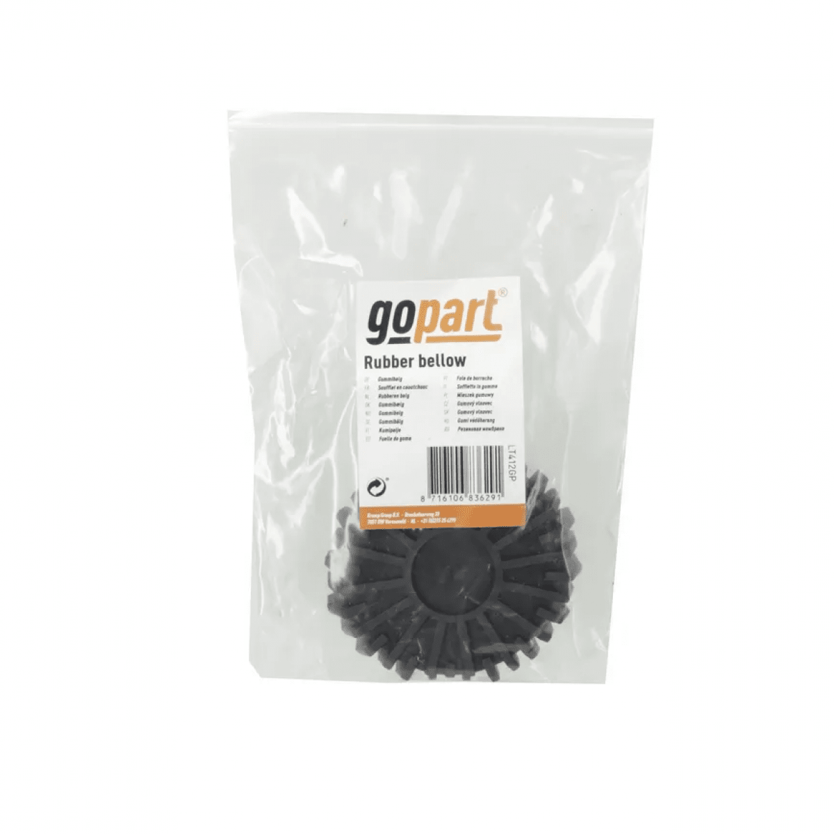 GK/LT412GP Gumený vlnovec pre LT404GP