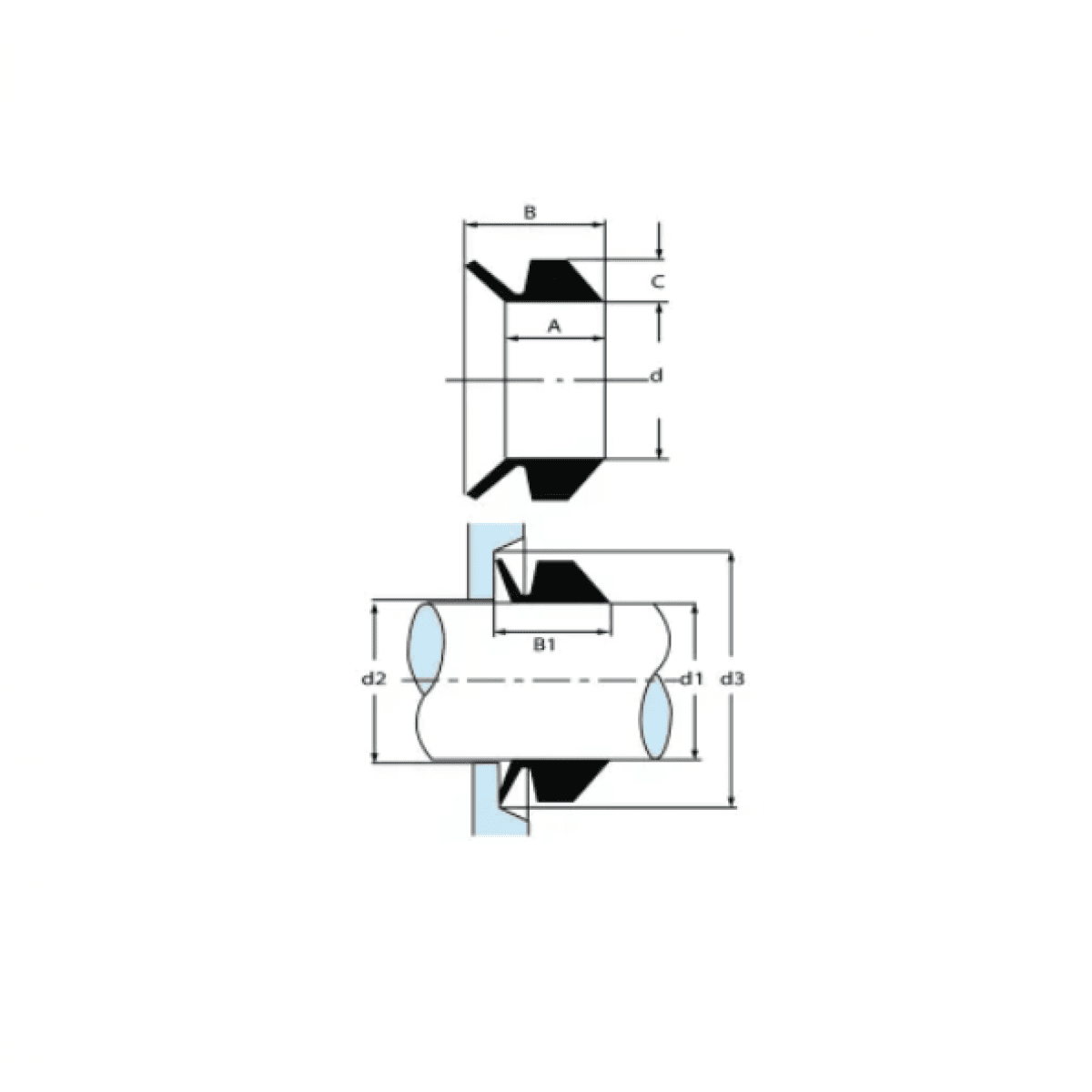 GK/VR28SP001  klin. tesnenie priemer 28 mm