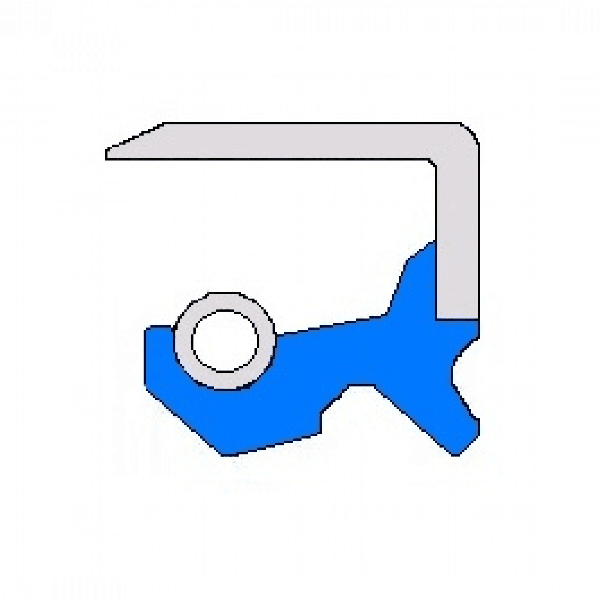 Gufero GP 40-62-7 WBS plech.