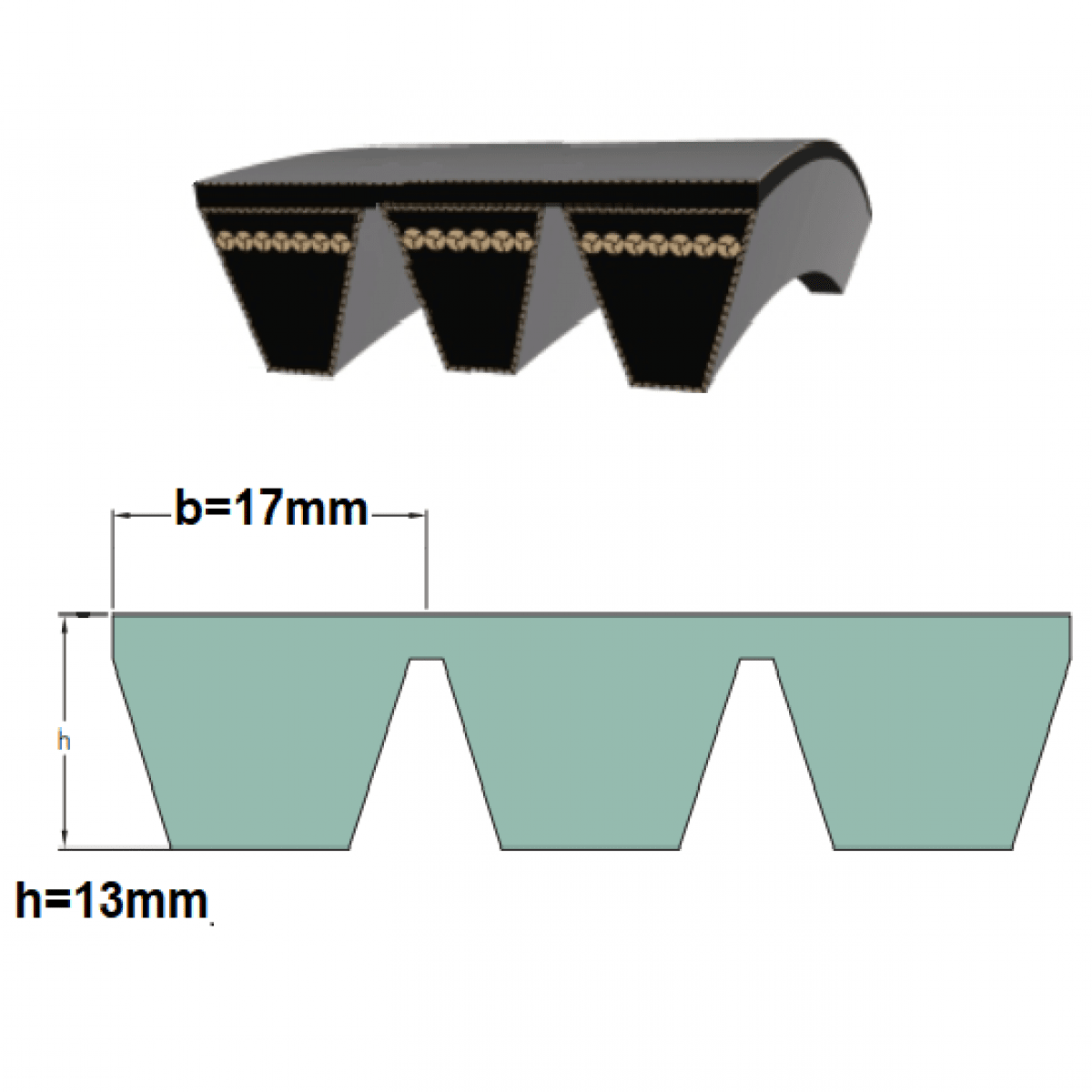 Remen 3HBx2495 La  Opitbelt
