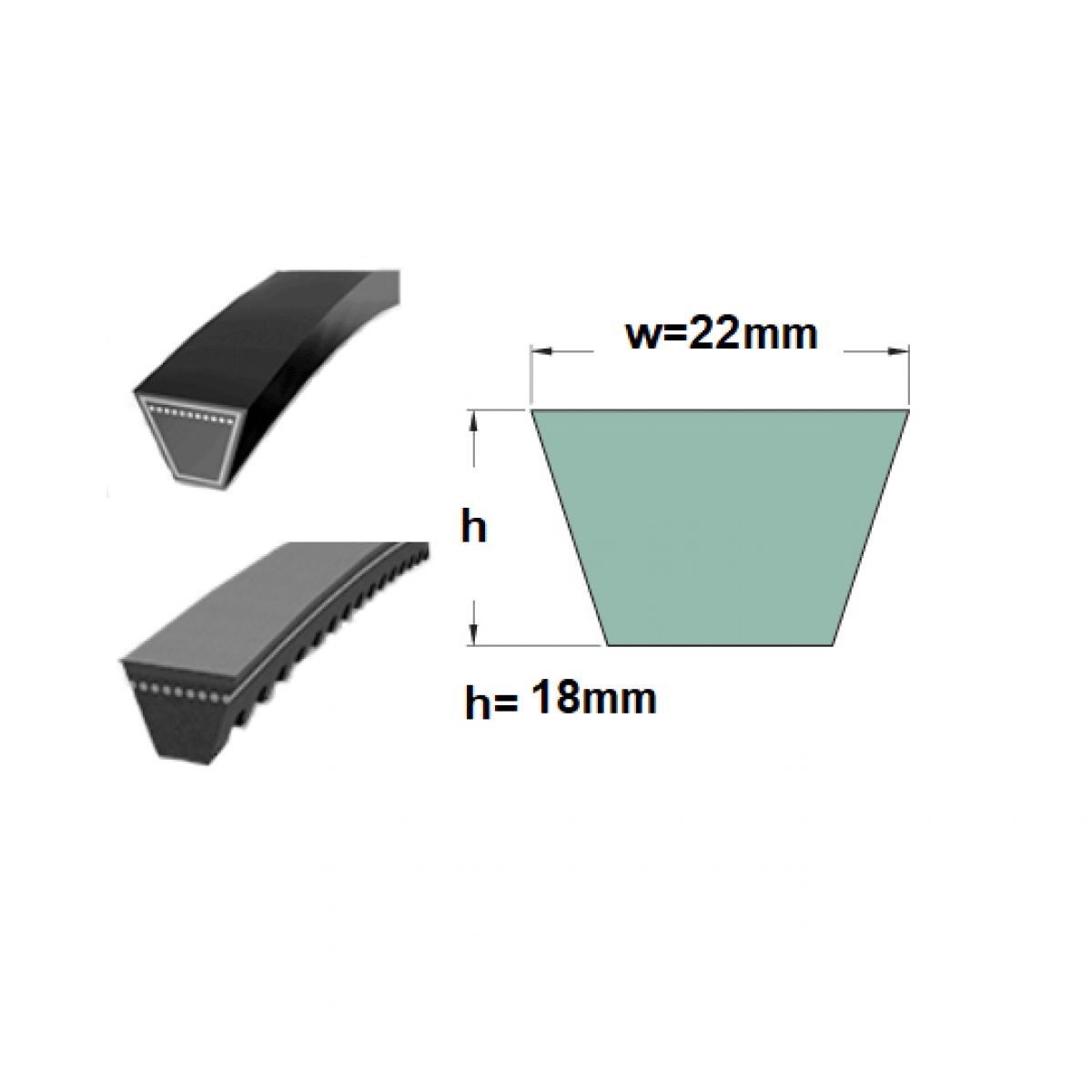 Kl. remen SPC 21x6700 Lw Optibelt