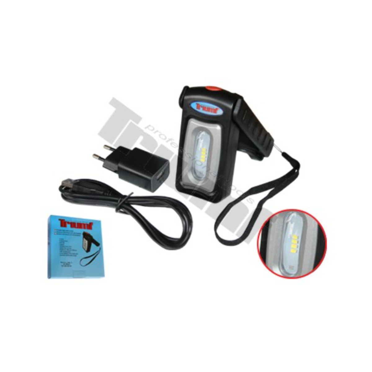 Lampa LED skladacia plochá nabijateľná 29811