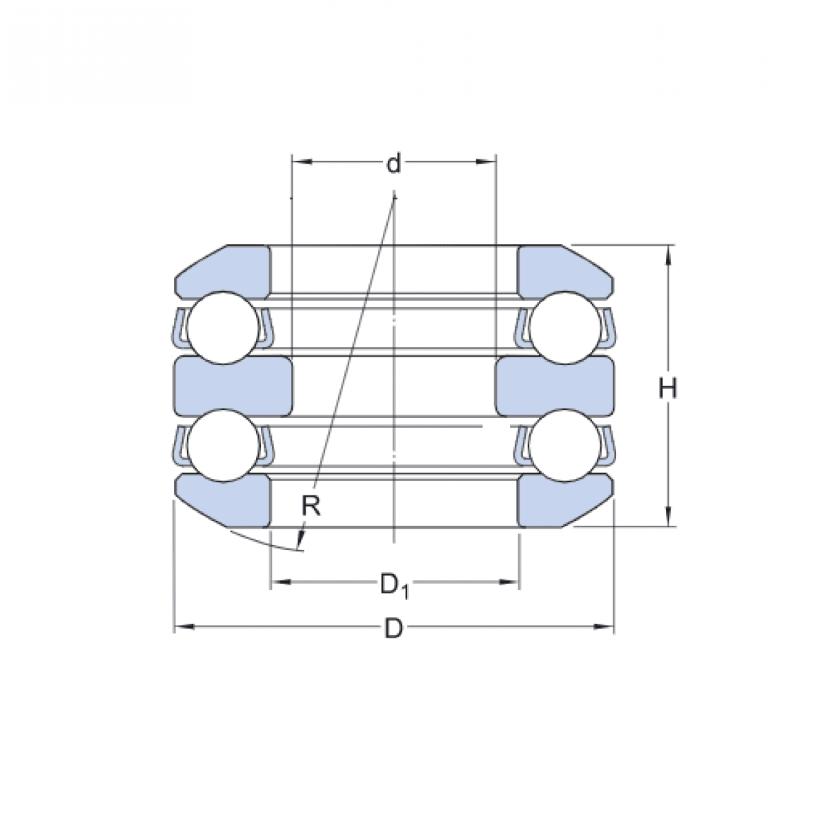 Ložisko 54207 - SKF