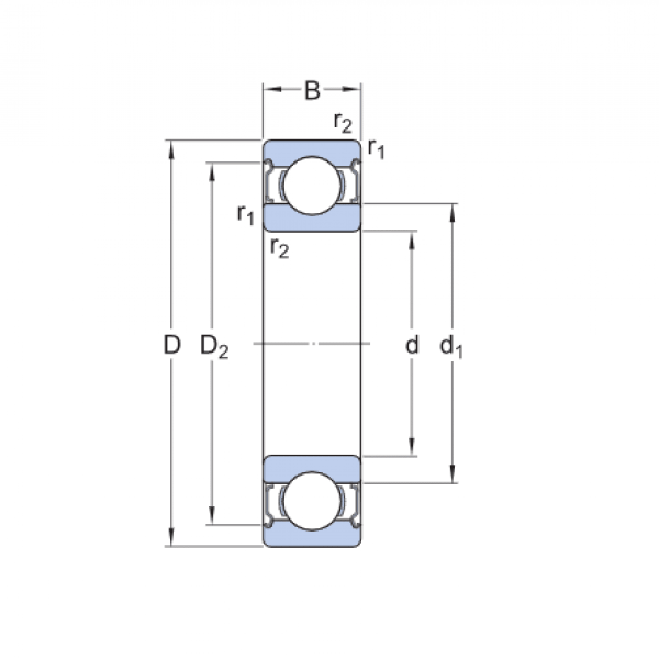 Ložisko 6013 2RS1 - SKF