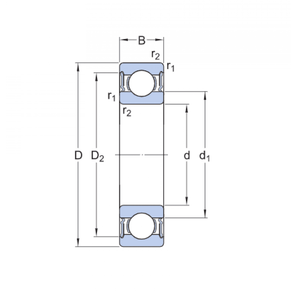 Ložisko 62900 2Z - SKF