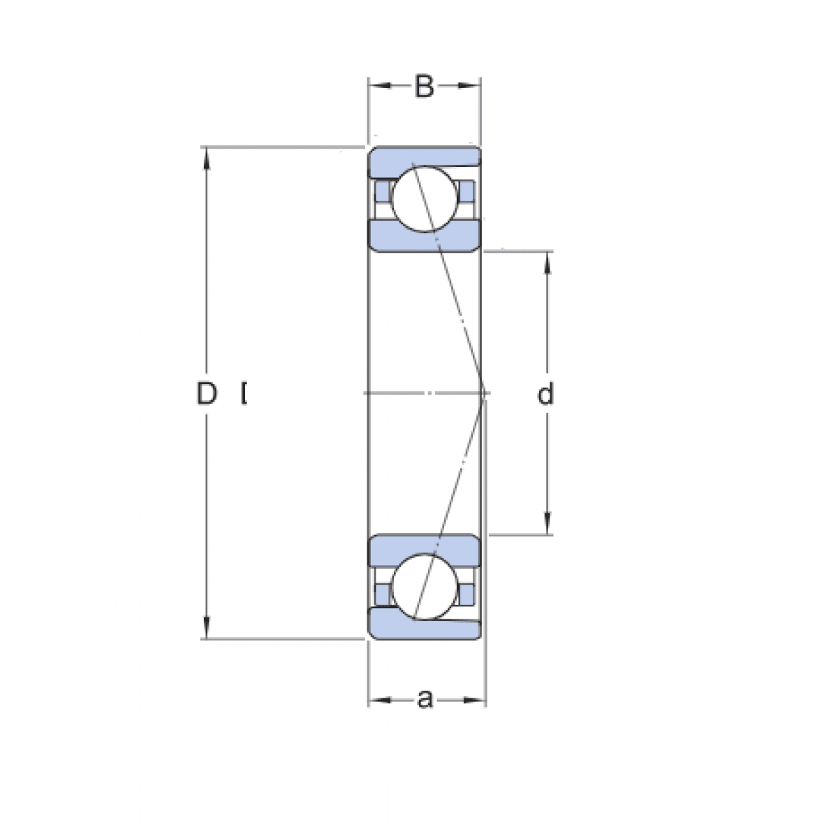 Ložisko B7003CTB P4 / SKF