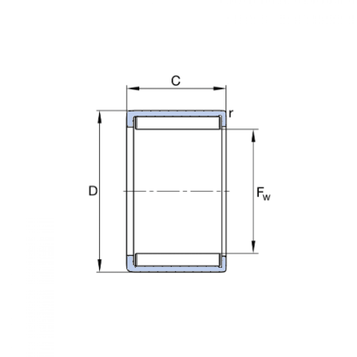 Ložisko DL 810 - NADELLA