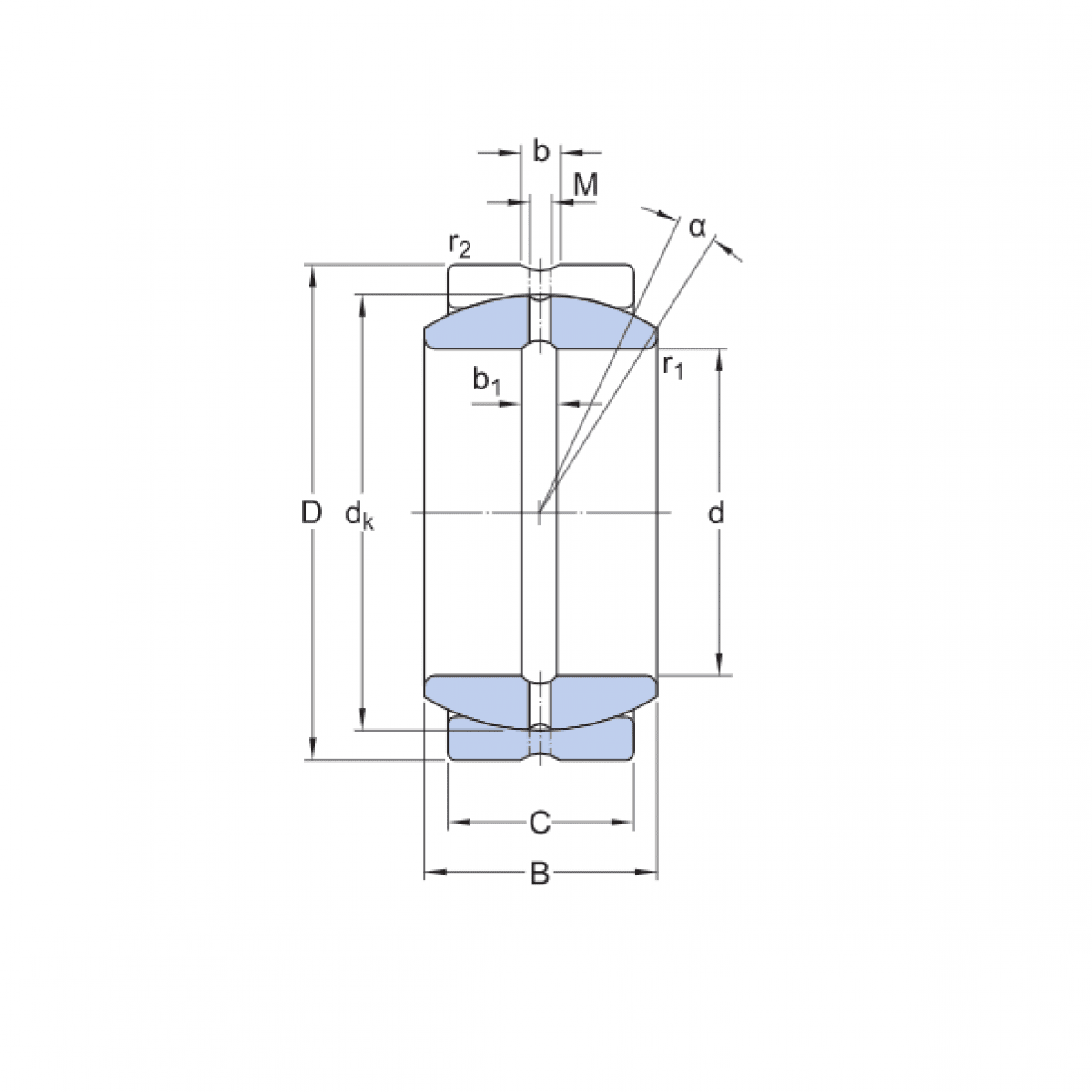 Ložisko GE 015 - GPZ (SS 15) (SSP 15 - CRF)