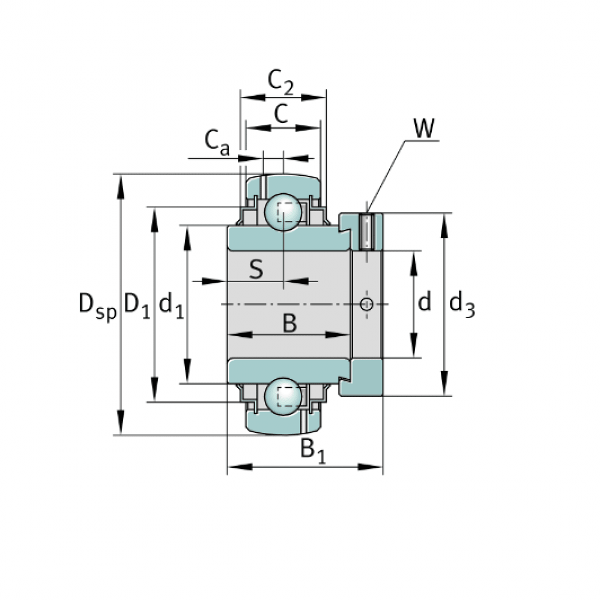 Ložisko GE 30 KTT-B - INA (UEL)