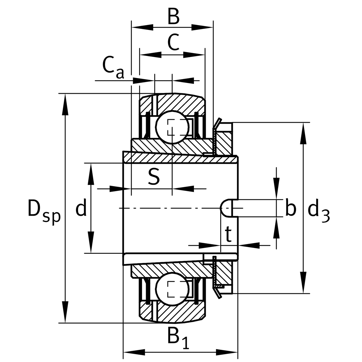 Ložisko GSH 30 2RSR-B - NKE