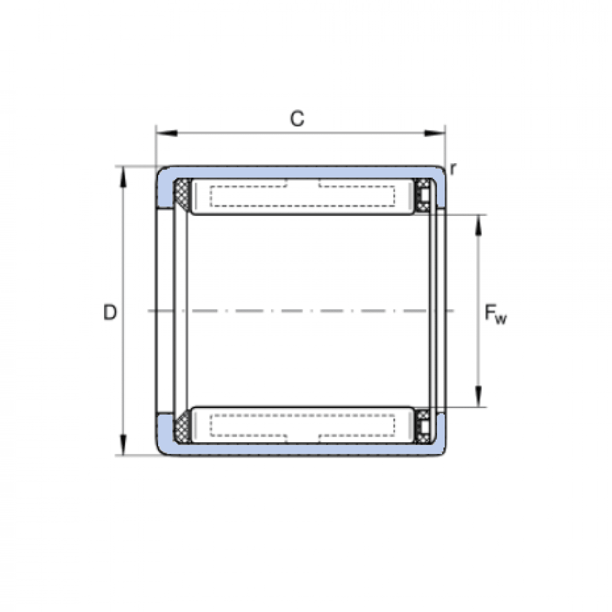 Ložisko HF 0812 - KBS