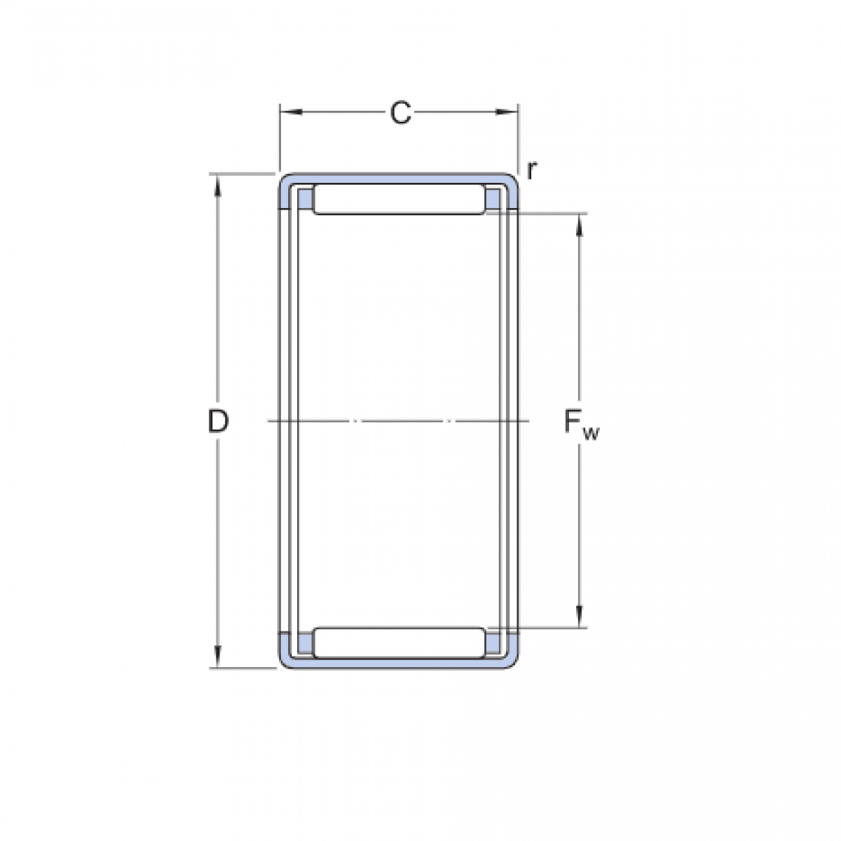Ložisko HK 1312 - CX