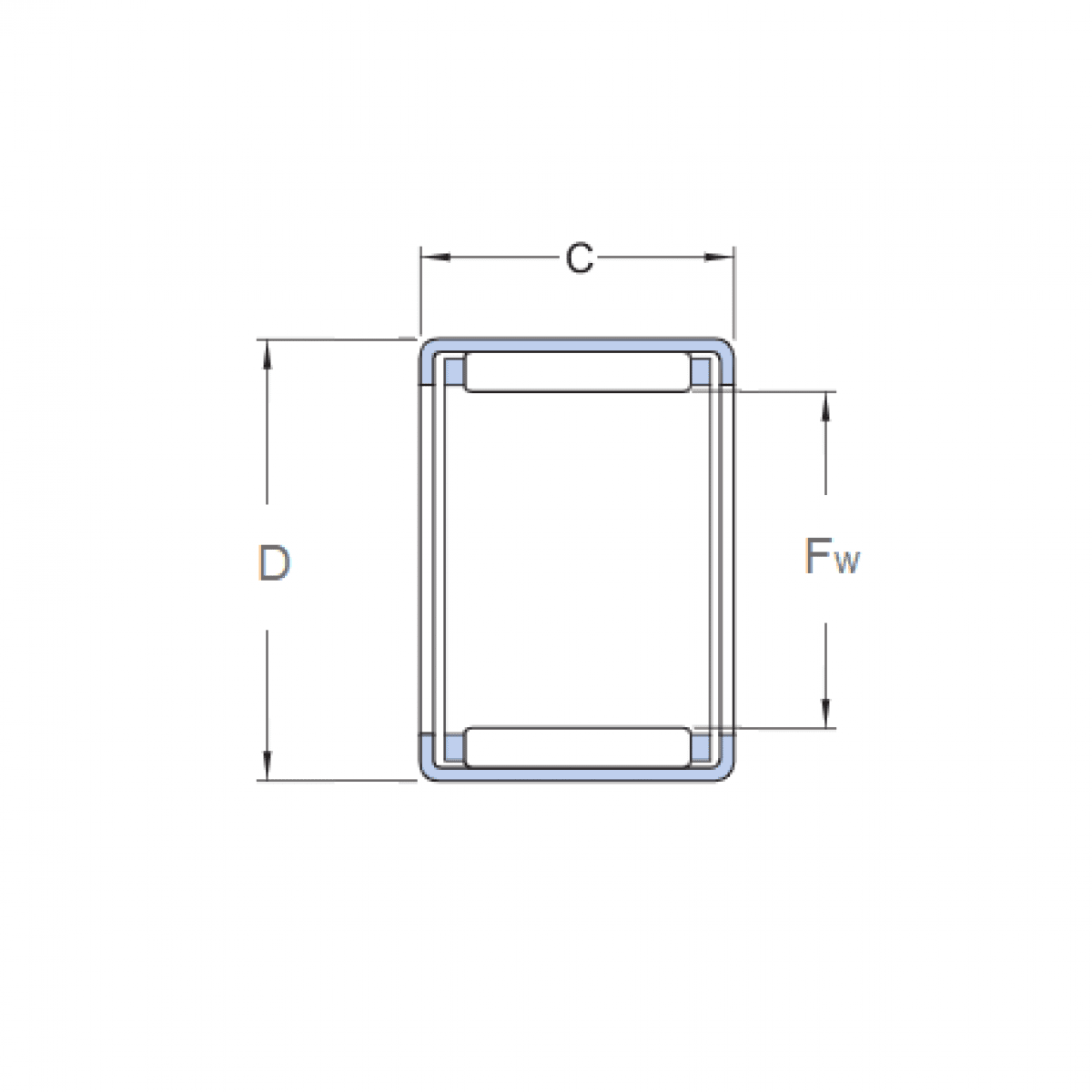 Ložisko HKS 33x38x8 - NTN