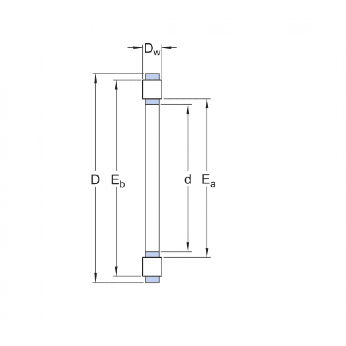 Ložisko K 81206 - IKO