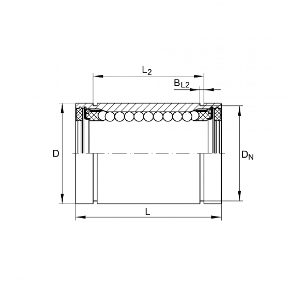 Ložisko KB 1232 PP - (LME12UU) KBS