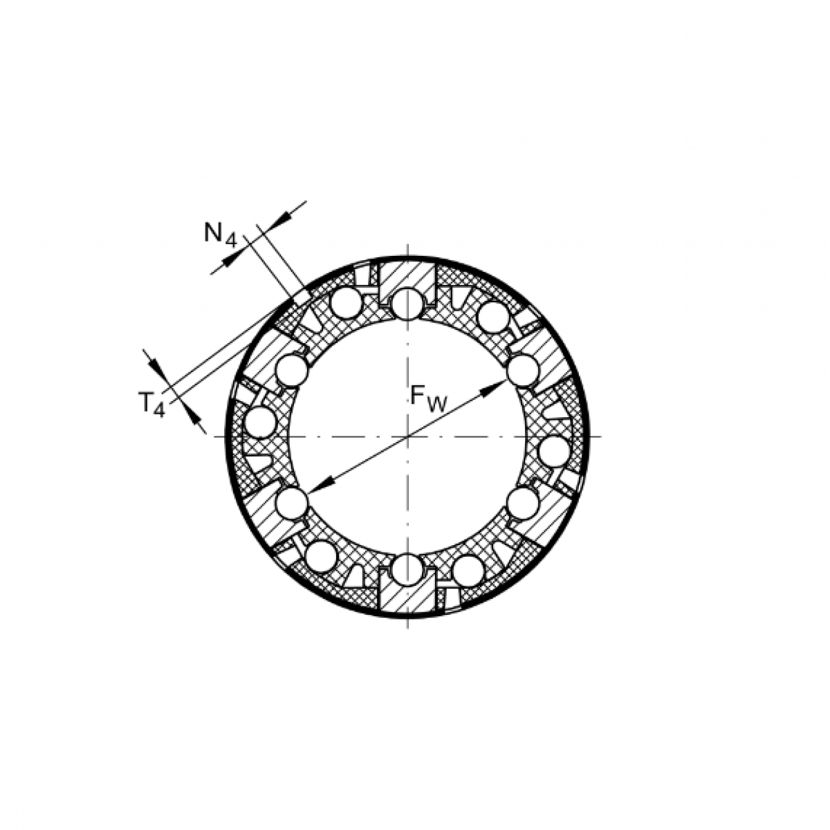 Ložisko KN 50 B-PP - INA