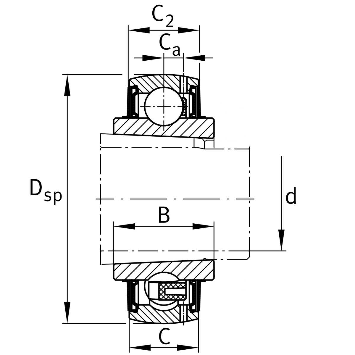 Ložisko LK 206 G2H - SNR