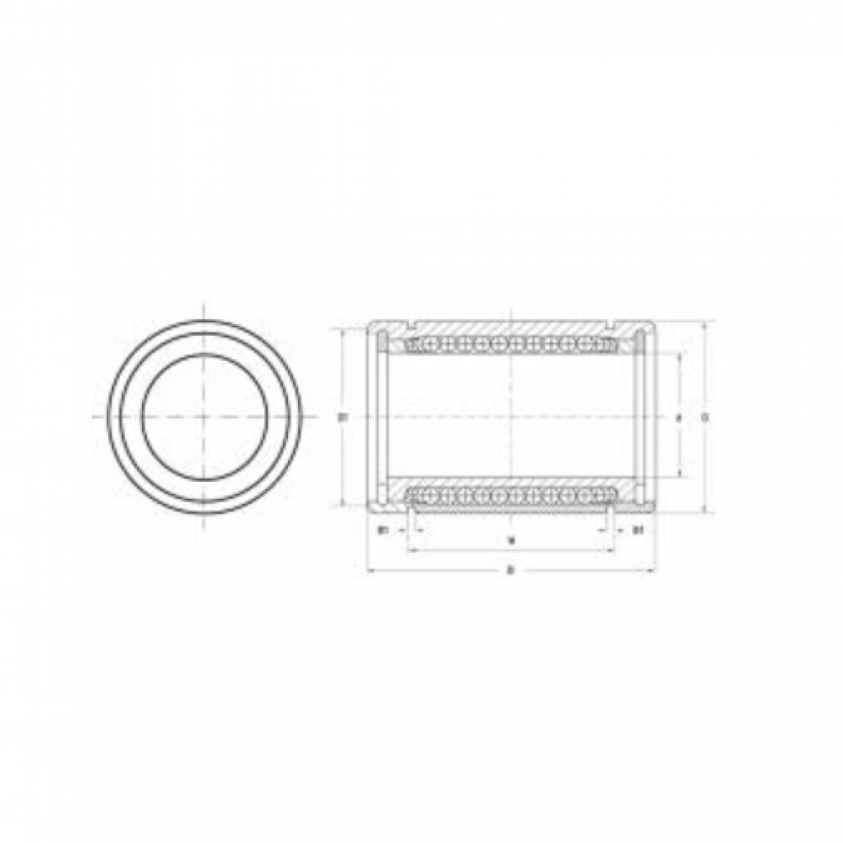 Ložisko LM 12  UU - CX
