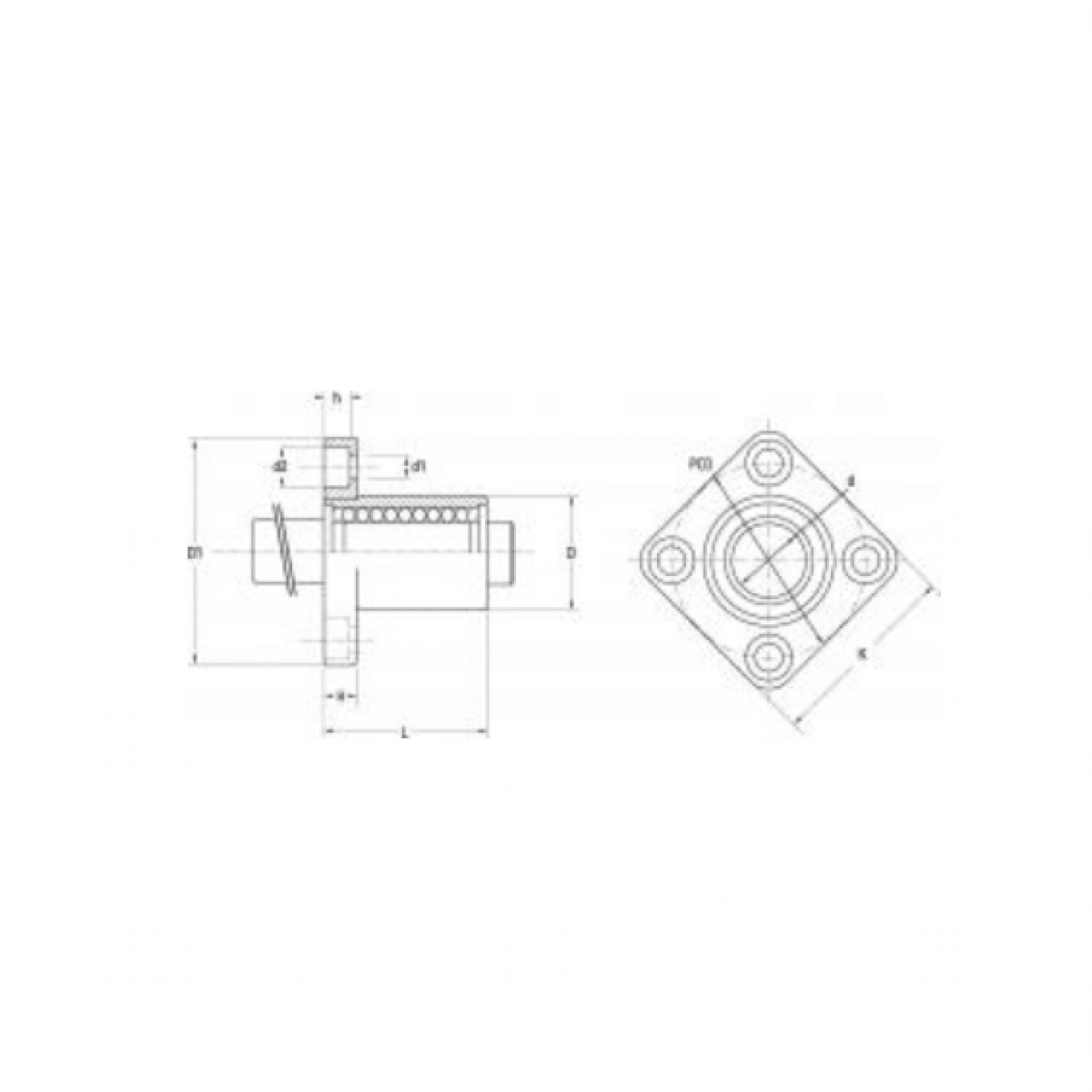 Ložisko LMK 20 UU - FBJ