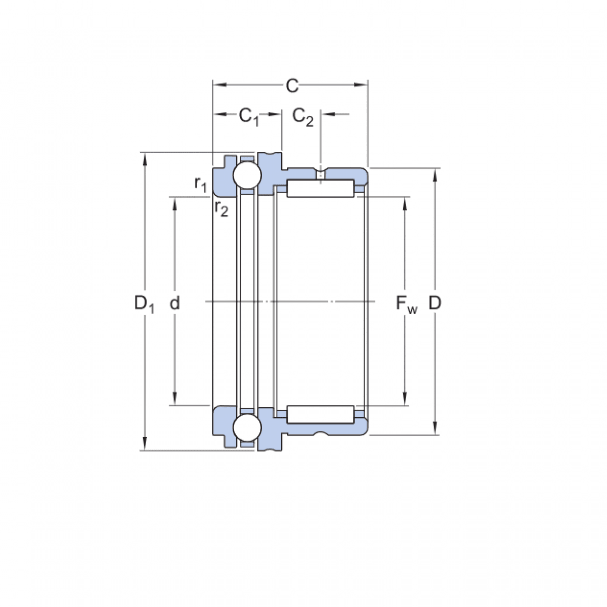 Ložisko NAXK 10 - FAG