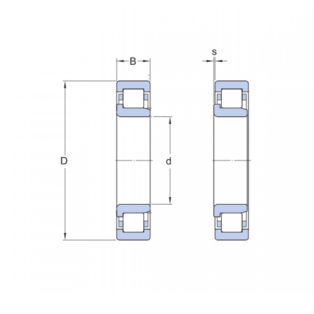 Ložisko NJ 219 ECP - SKF