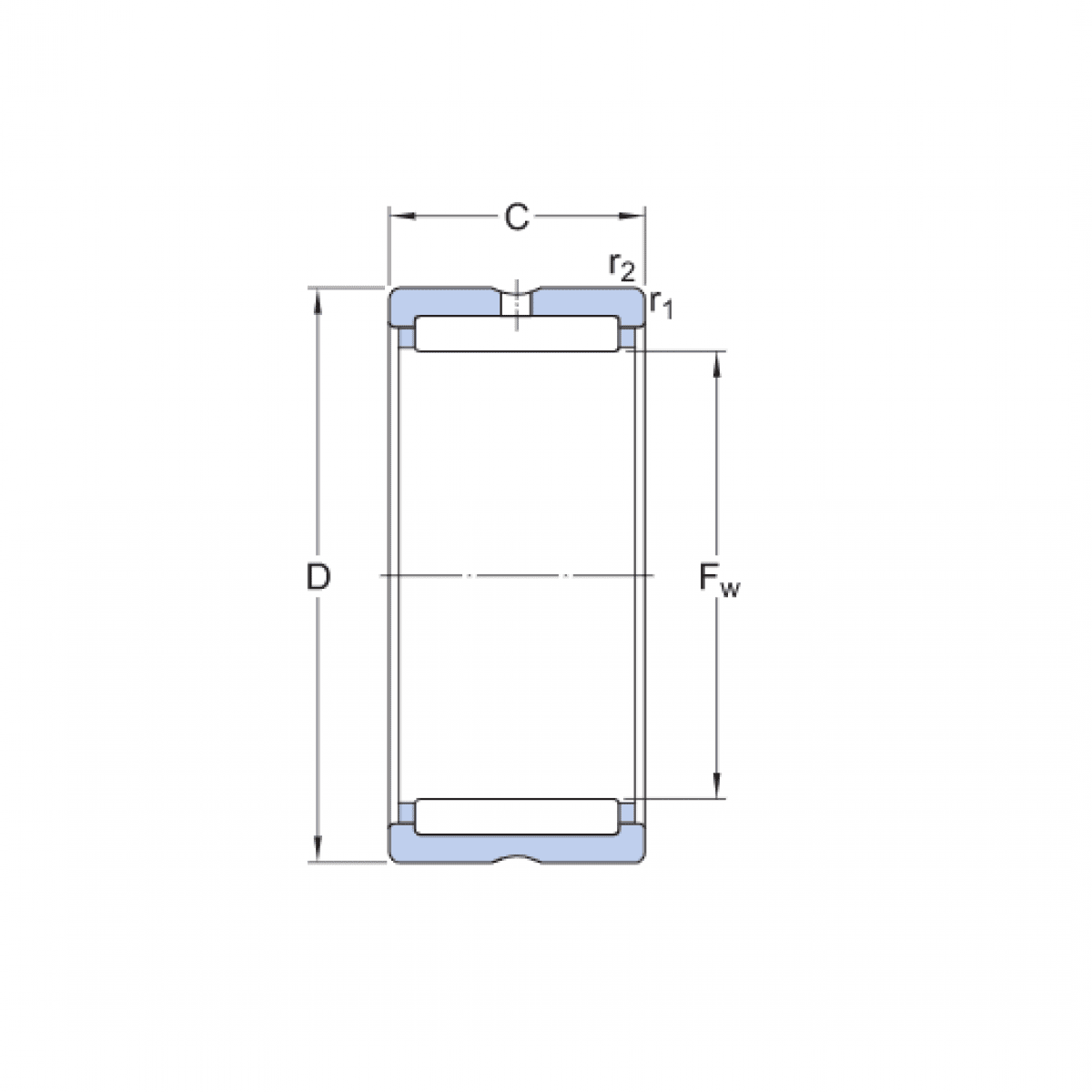 Ložisko NK 24/16 - SKF