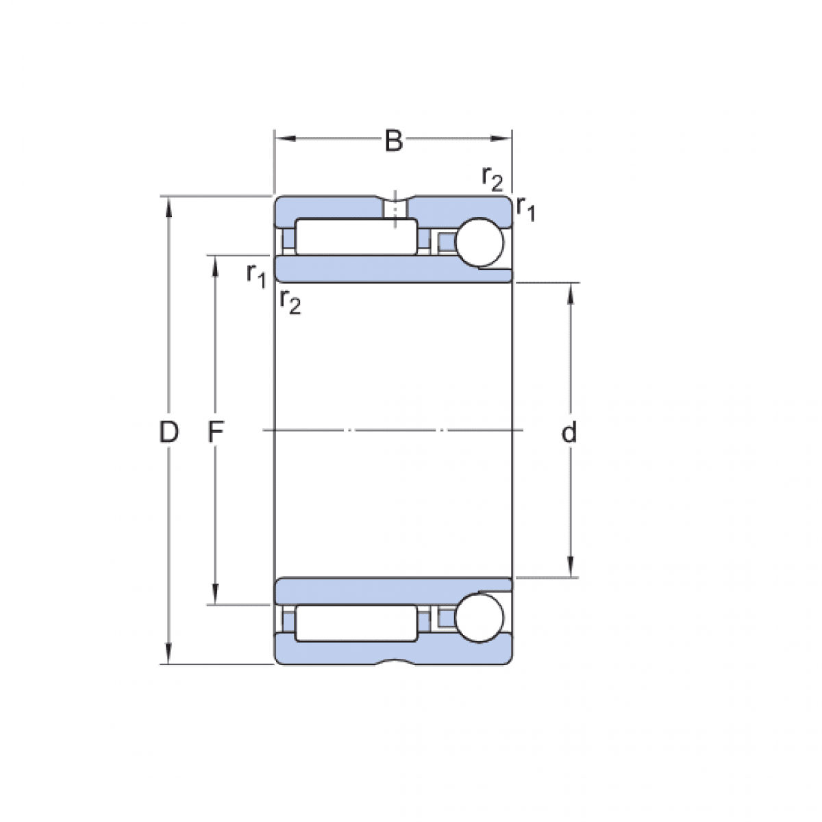 Ložisko NKIA 5905 - INA