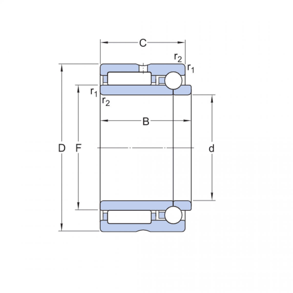 Ložisko NKIB 5906 - SKF