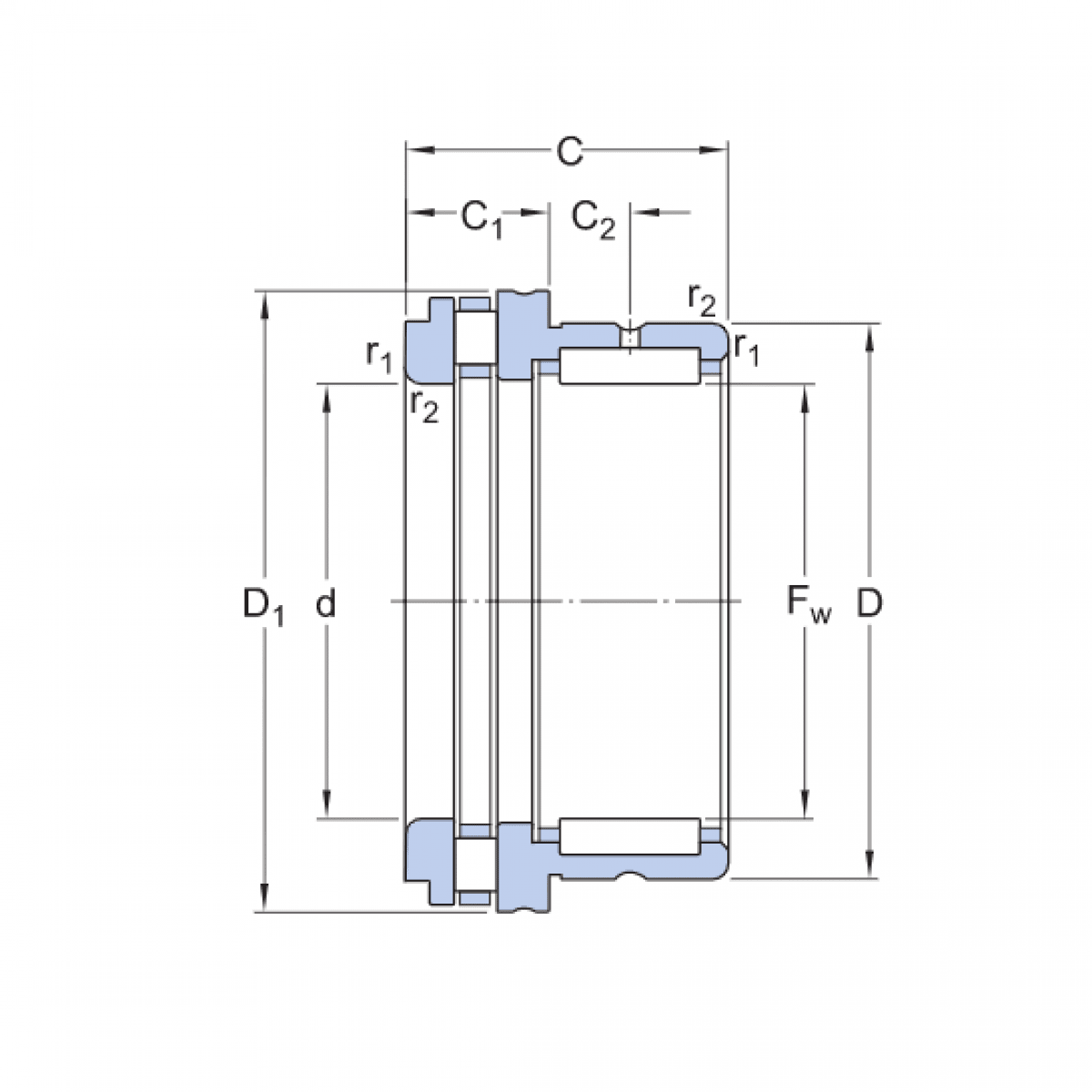 Ložisko NKXR 17 Z XL - INA