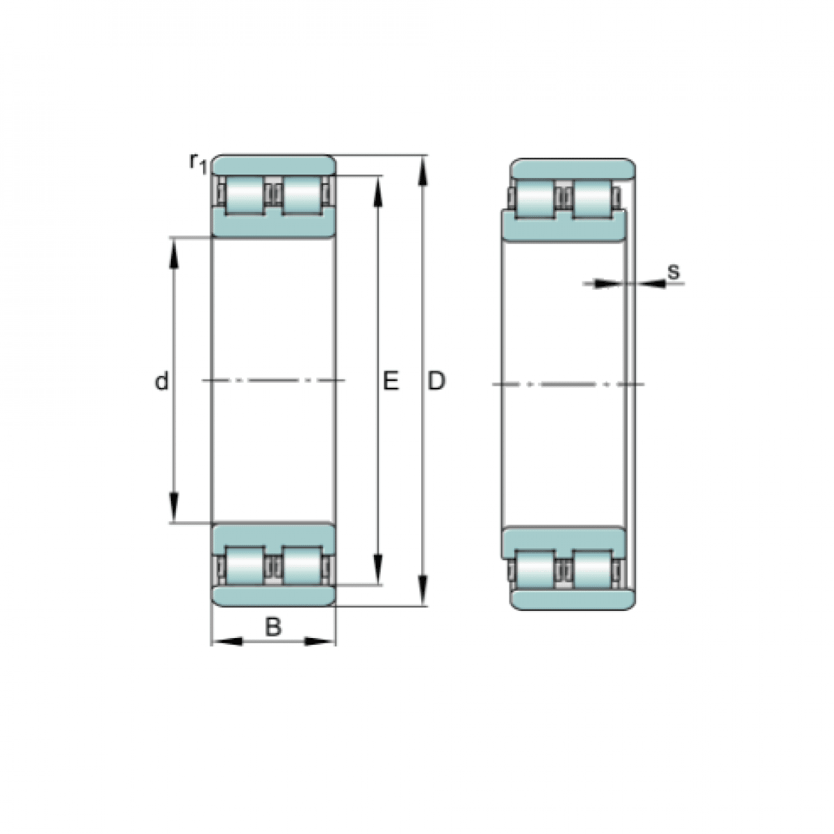 Ložisko NN 3008 TN/SP - SKF