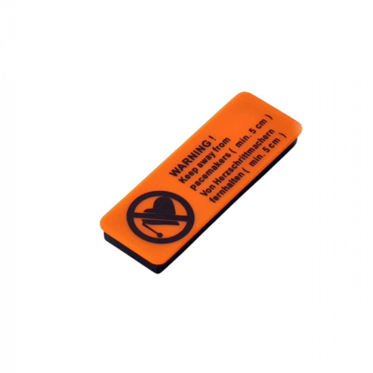 Magnetická menovka plast. oranž.