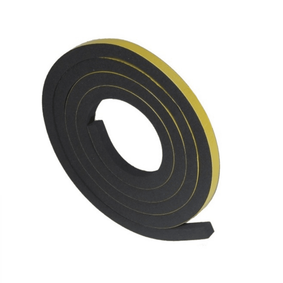 Mikroprofil obdĺžn. 6x15mm,samolepiaci, -30°C/+80°C čierny