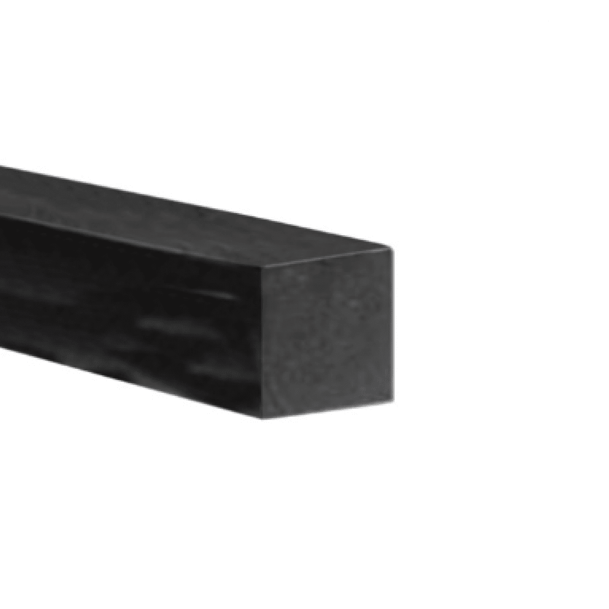 Mikroprofil štvorec 15x15mm, -30°C/+80°C, čierny