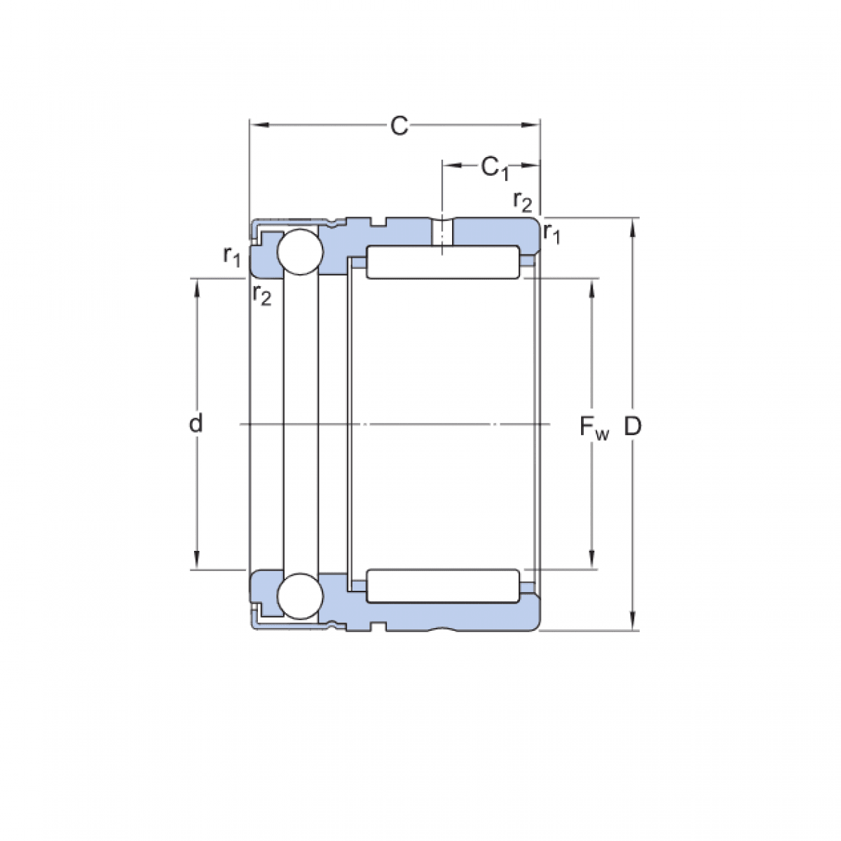 Ložisko NX 35 Z - NBS