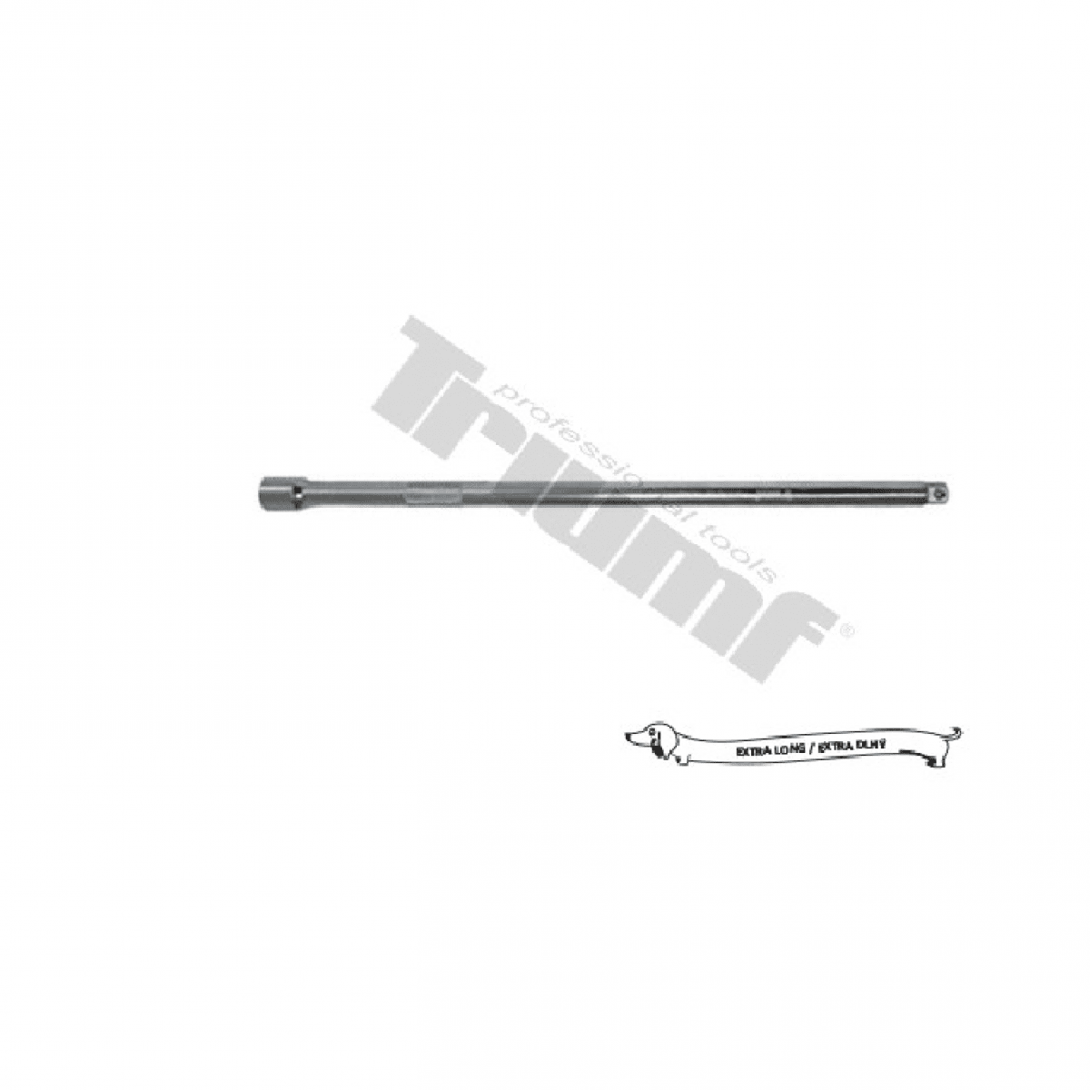 Predĺženie 1/2" 600mm CRV,matný  22775