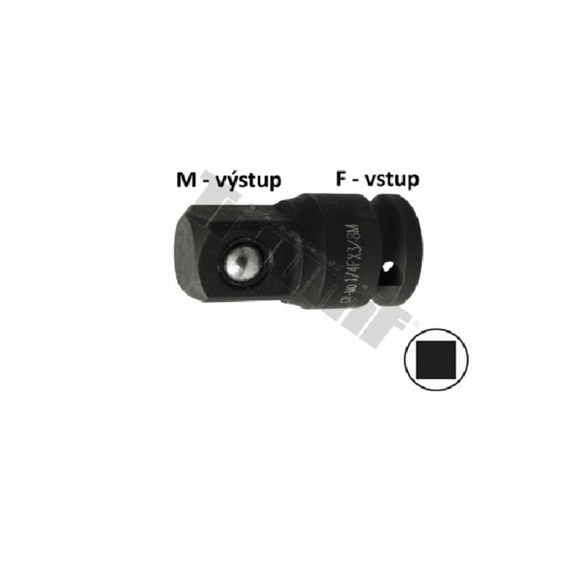 Prevodník 3/4"-1/2" vonkajší-vnútorný,kované 9597