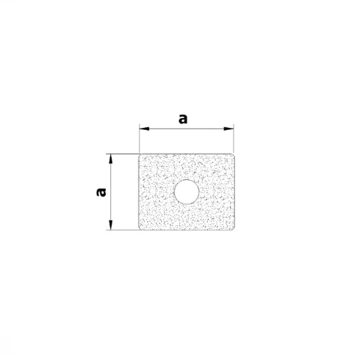 Profil gumový 23x27  s dutinkou EPDM,70°Sh,+40°C/+100°C,čierny