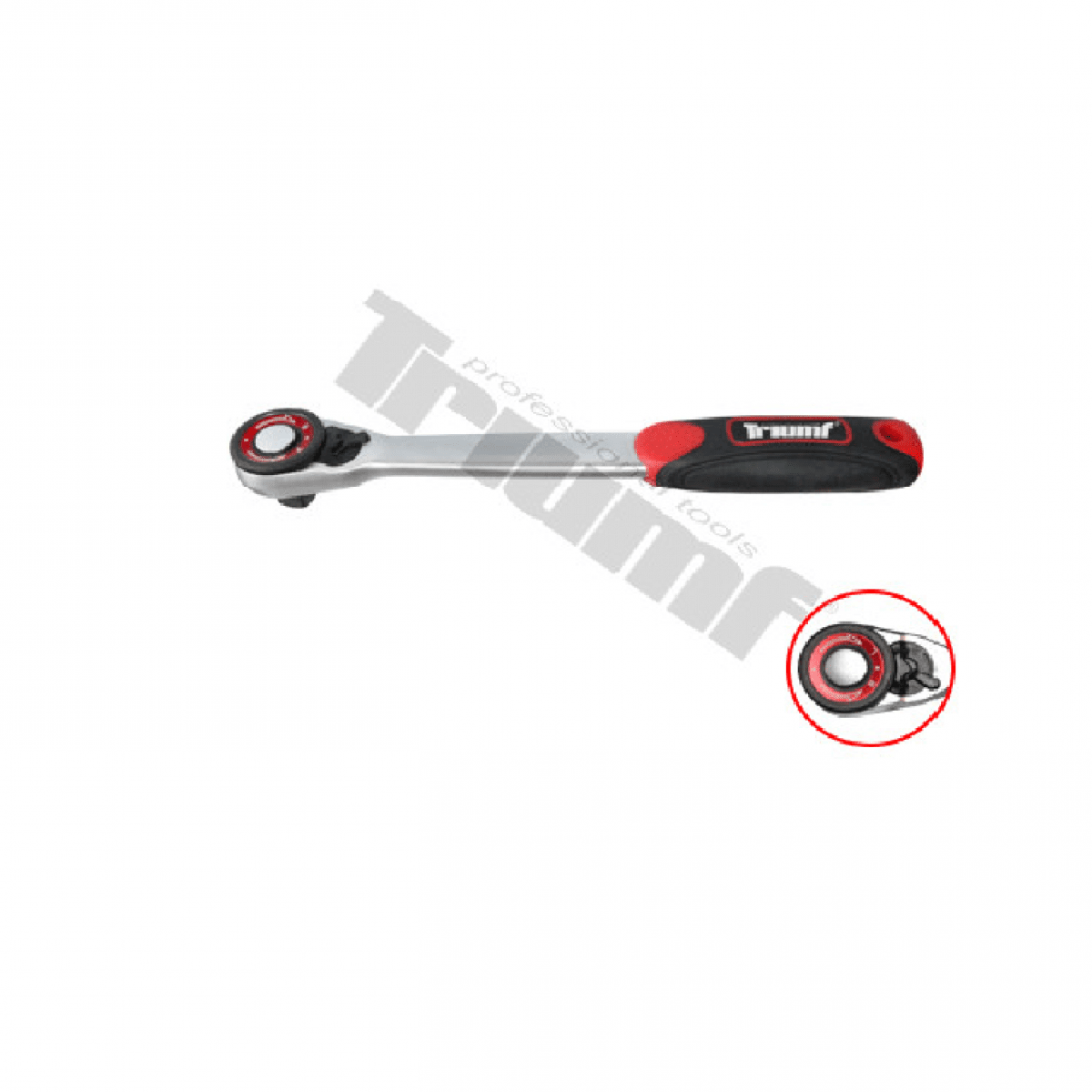 Račňa 1/2" - 72 zubová, úzka, rot.koliesko, dvojkomp. 38302