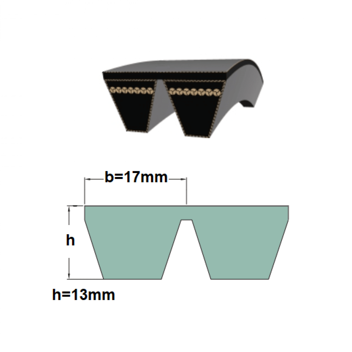 Remen 2HBx3110 La Optibelt Claas 629436.0