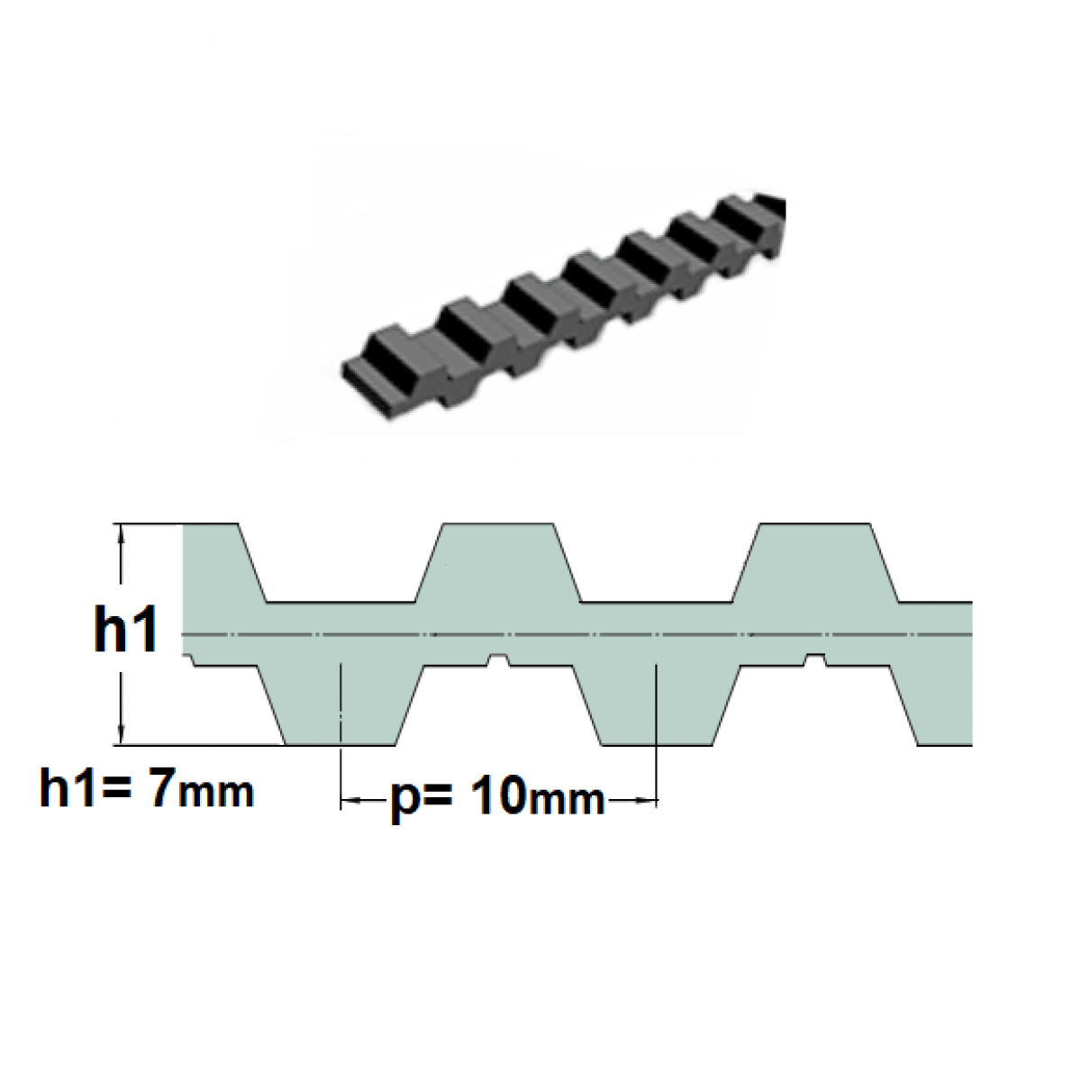 Remen D-T10 - 1880 Optibelt obojstr.